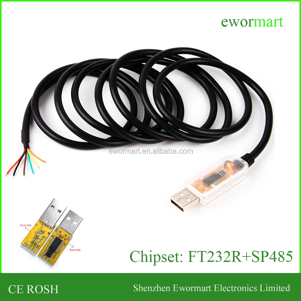 Ftdi Chip Usb A Rs485 Con Cable Tx/rx Leds Alambre Final 6ft... Usb ...