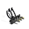 High Performance Adjustable Forward Swing Mount Triple Master Pedal Assembly