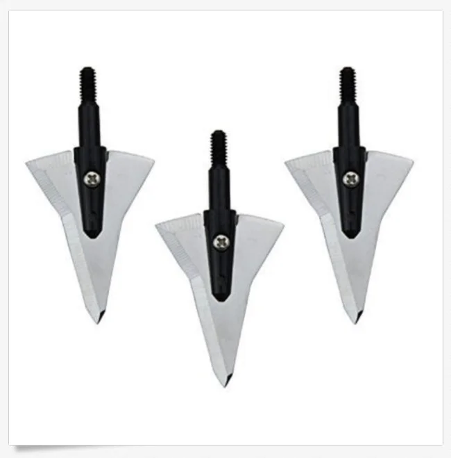 Aluminium And Stainless Steel 420 Helix Single Bevel Broadheads 125 Grain Expandable Hunting