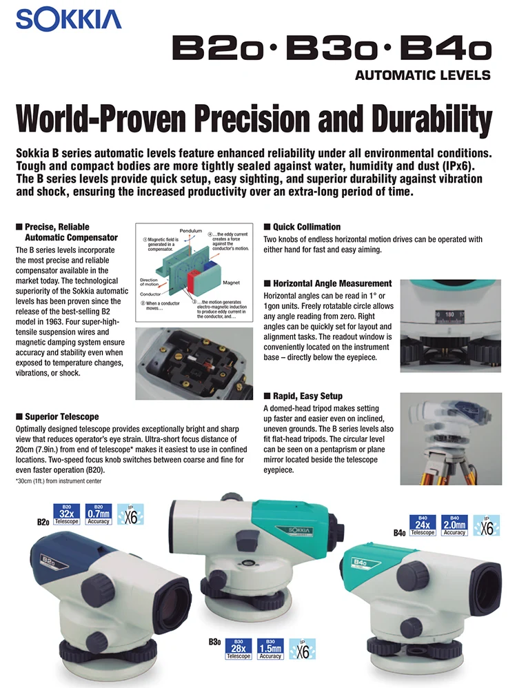  Sokkia Auto Leveling System