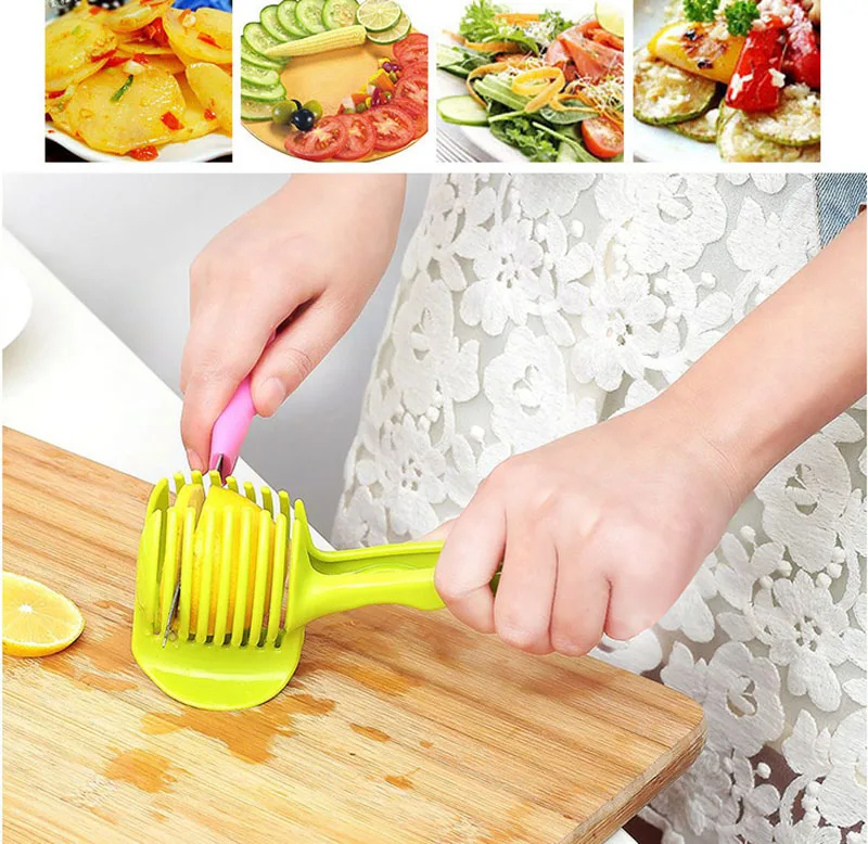 Amazon Best Selling Tomato&potato Slicer,Multifunctional Handheld Lemon