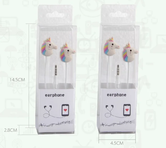 Shenzhen high quality low price earphones for mobile phone wired headphone,PVC in-ear wired cartoon earphone