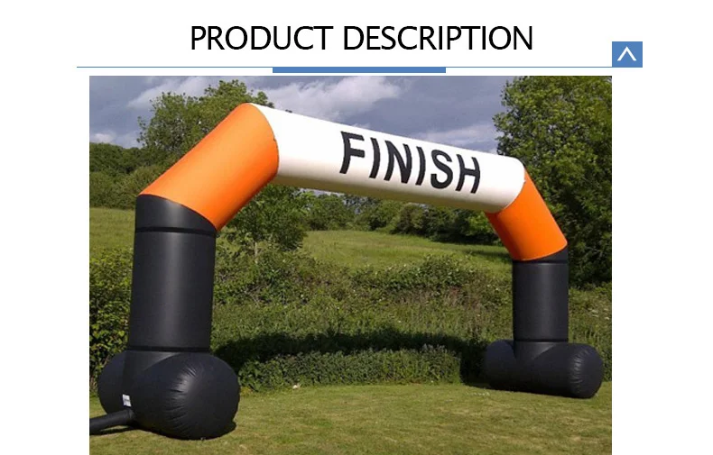 Giant Custom Finish And Start Arch Advertising Inflatable Race Arch