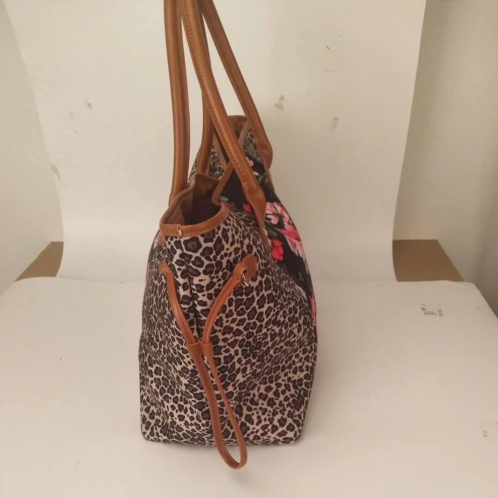 Wholesale Leopard Floral Tote Bag Canvas Handbag Endless Large String Bag Dom1031185 - Buy Tote ...