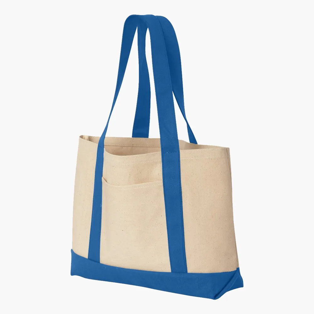 10oz Full Color Cheap Printed Customized Logo Tote Shopping Bag Cotton