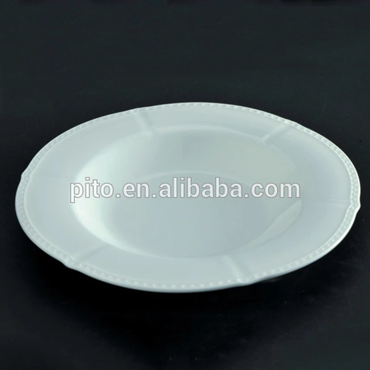 New Design unique shape ceramic porcelain soup plate