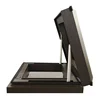 large aluminum profile tempered glass motorized roof mounted LED blinds hatch access skylight