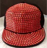 Diamond hat and cap 5 panel rhinestone hip hop caps flexfit snapback caps custom