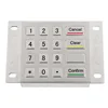 Stainless Steel Keypad With 4x4 Matrix 16 Keys Metal Keypad For Indoor Access Control System