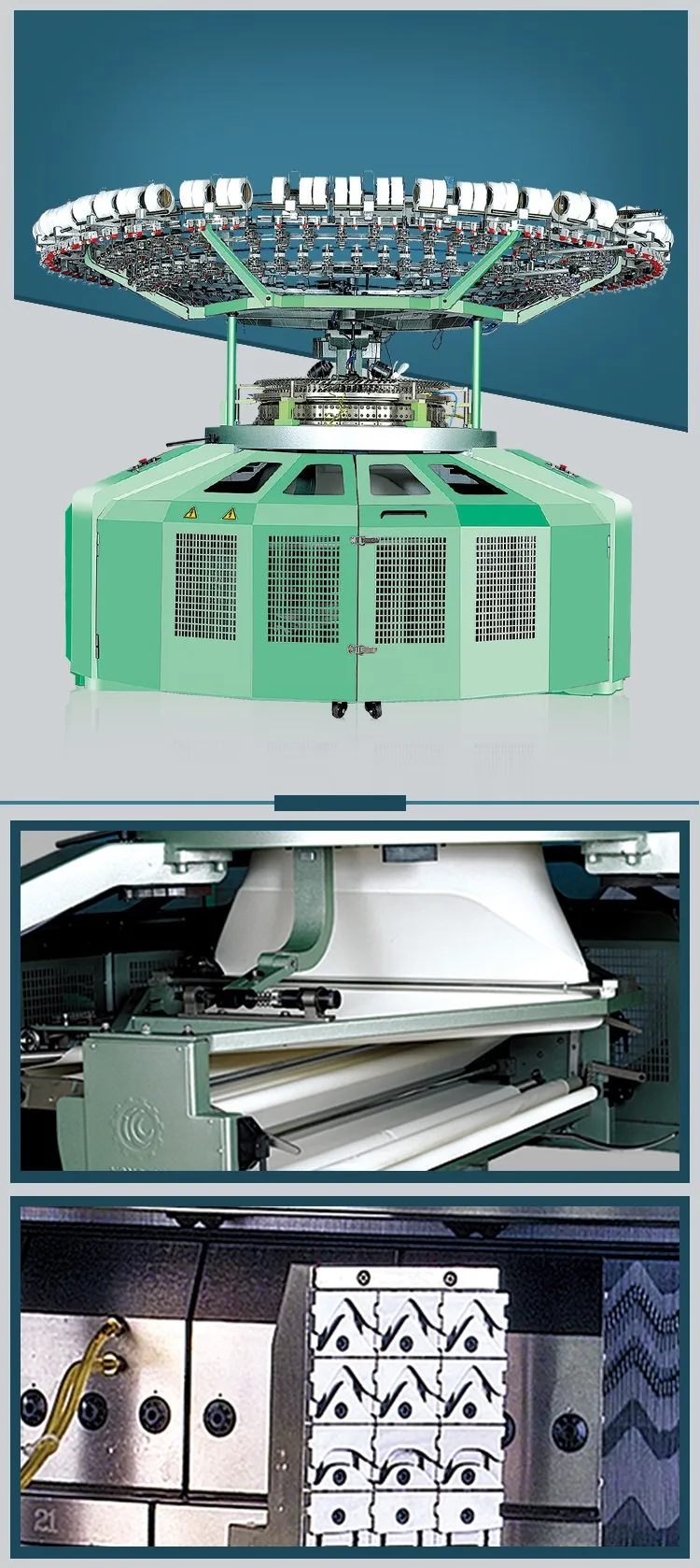 China Industrial Different Fabrics Commercial Monarch Circular Knitting