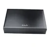 Arab Market Famous Brand Black Leather Paper Or PU Inner Division Velvet Gift Box For Pen Storage