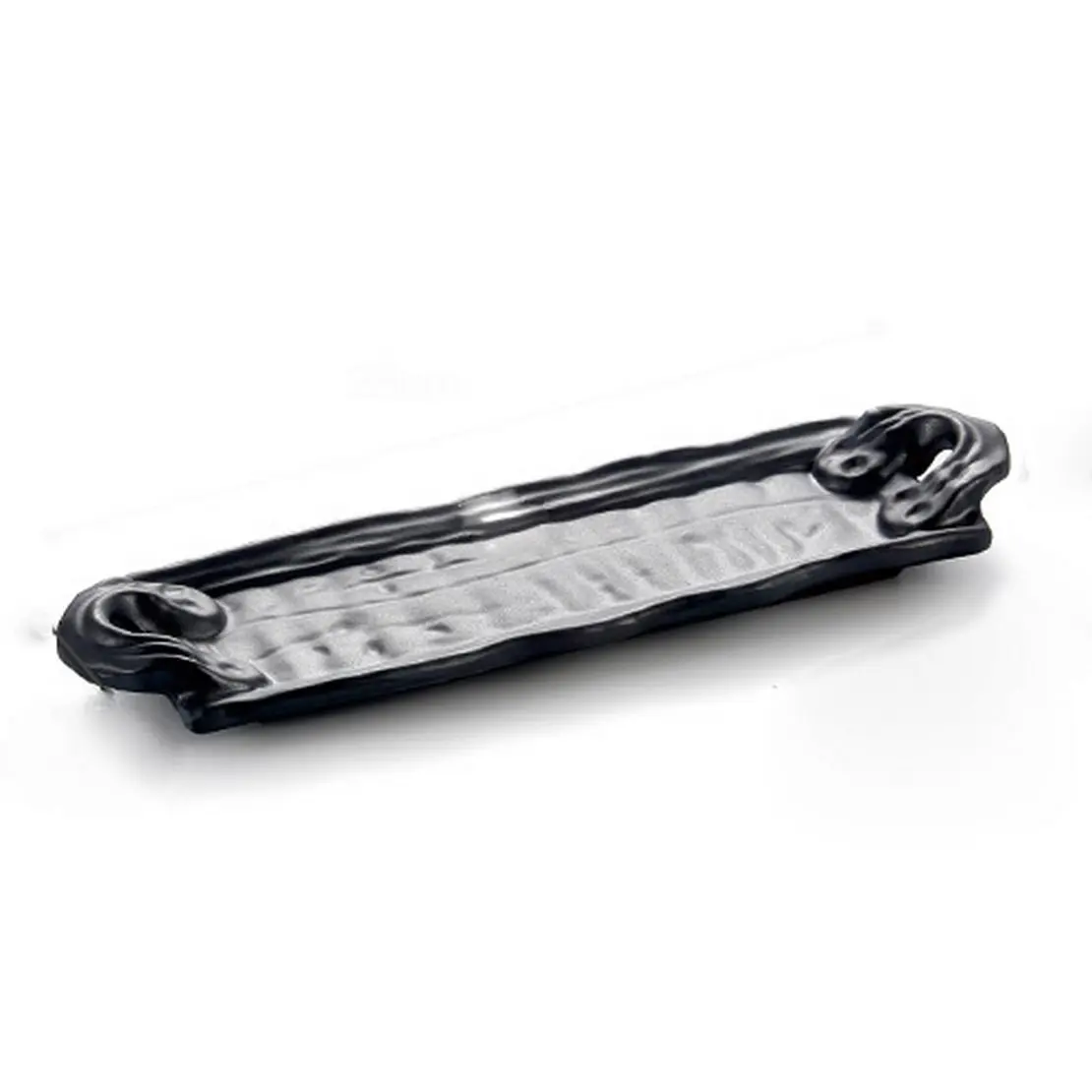 Matte plate, restaurant dish, dish, black roasting dish, rectangular sushi dish dish dish dish rectangular sushi dish and plate barbecue plate sushi plate, frosted dish plate rectangular sushi di