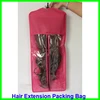Hair Extensions Carrier Storage Red Non-woven Suit Case Bag