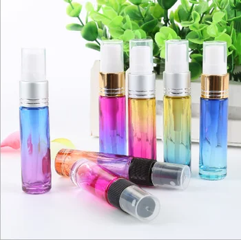 10ml Rainbow Perfume Spray Bottle Glass Refillable Cosmetic Liquid ...