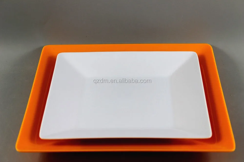 Solid Melamine Square Plate Square Dish
