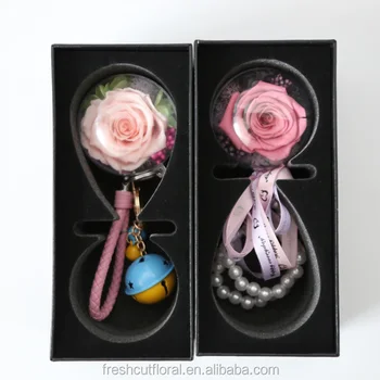 Key Chains Real Natural Preserved Roses In Gl Ball Por Gift Key Chains Real Natural Preserved Roses