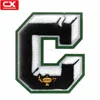 Custom design chenille letter 3D C patch with insert