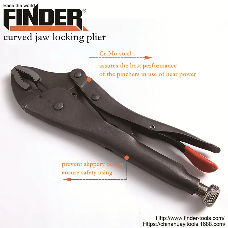 10 Inch Curved Jaw Locking Grip Plier Cable Wire Cutter Plier Hand Tool