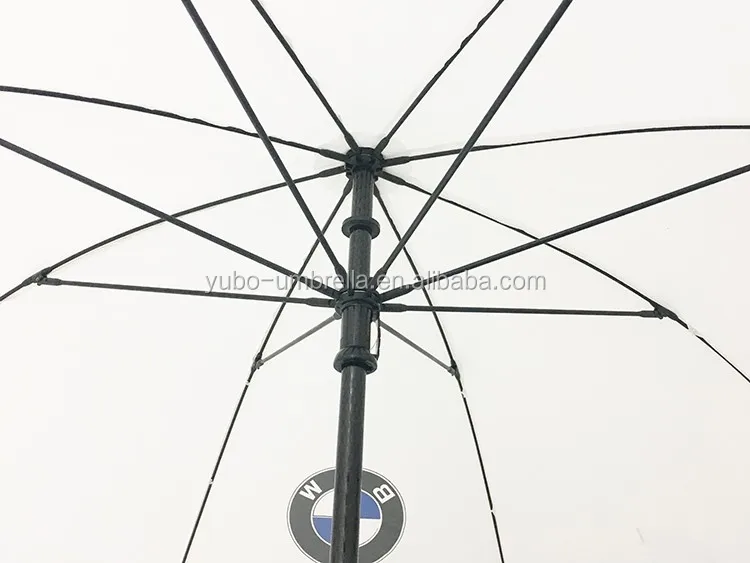 27 Inch Brand Name White Color Polyester Oem Manual Open Golf Umbrella