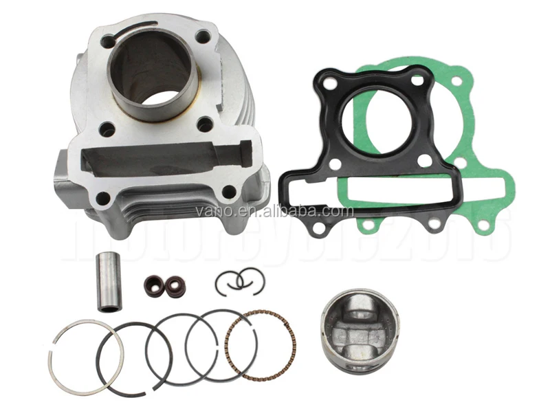 52.7MM Aluminum Big Bore Kit GY6 50CC Engine Cylinder Set For Scooter