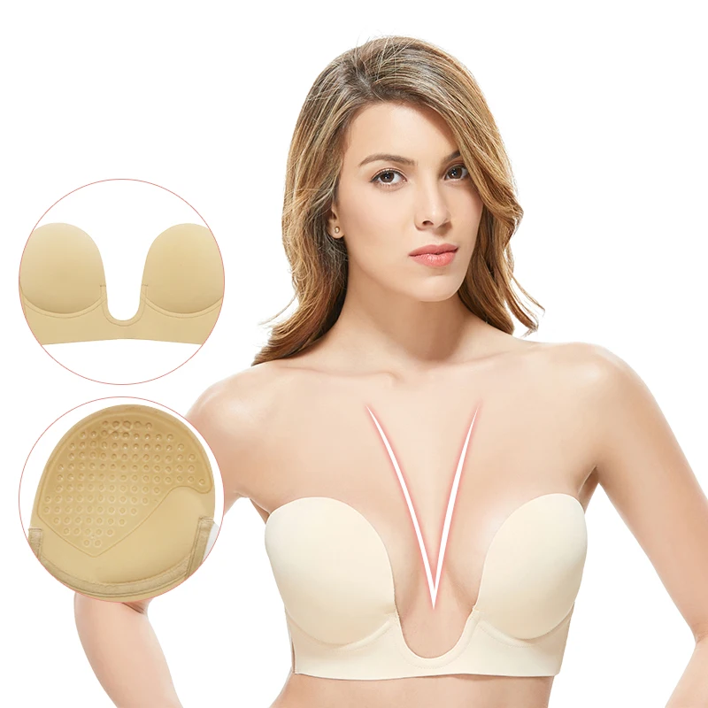 Wholesale Classical two colors one piece nude bra（S=A CUP,M= B CUP,L=C CUP,XL=D  CUP） 013437 