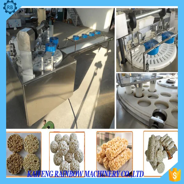 Commercial Use Rice Ball Candy Producing Machine/puffing Rice Forming Machine/cereal Bar Forming