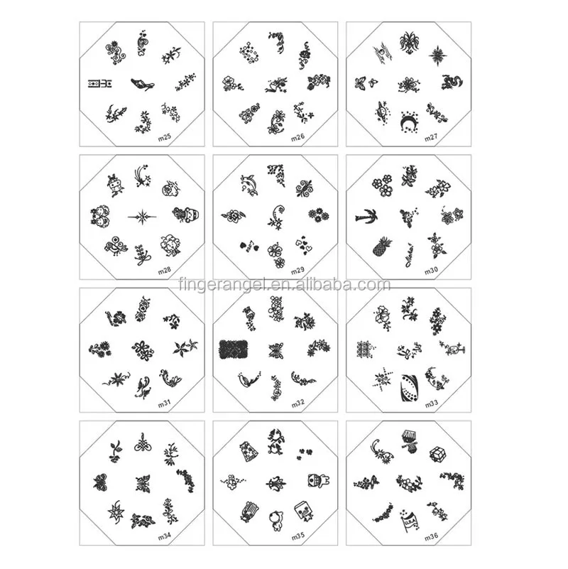 nail stamp stamping plate