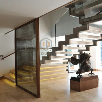 Modern Duplex House Stairs Granite Tread Bespoke Staircase - Buy Bespoke Staircase,Duplex House 