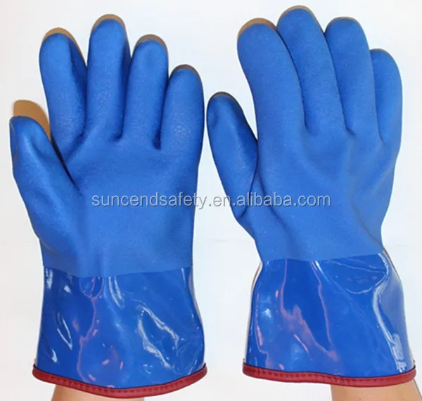 Suncendsafety En374 Pvc Dipped Winter Hot Water Gloves Buy Cheap Winter Gloves,Personalized