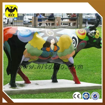 life size resin cow