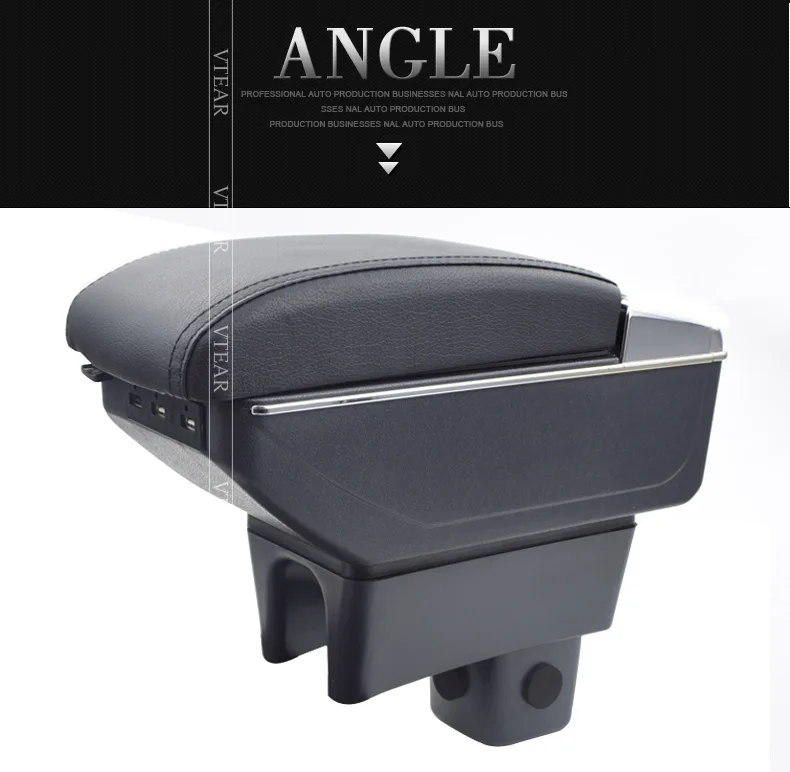 Vtear For Maruti Suzuki Baleno Sigma Armrest Leather Usb Interface