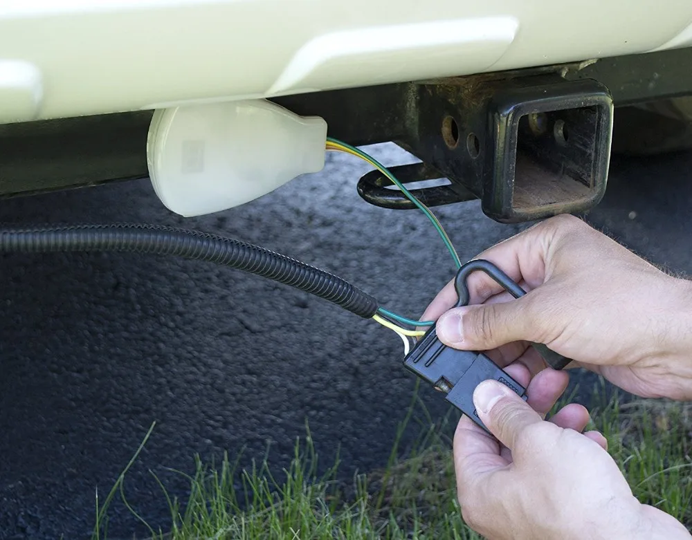 4 Pin Plug Flat 16 Gauge Trailer Light Wiring Harness Extension - Buy