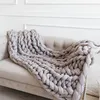 Chunky Bed Sofa Throw Super Acrylic Large Knit Blanket