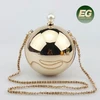 Luxury round Shape Ladies evening bag Mirror acrylic clutch bags with pearl clasp EB868
