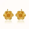 24k flower stud earrings, cheap wholesale stud earrings