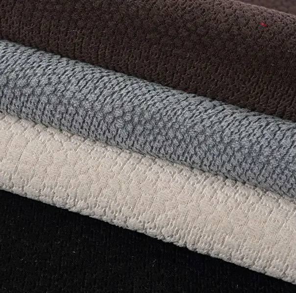 
Polyester embossed blackout curtain fabric in window curtain 