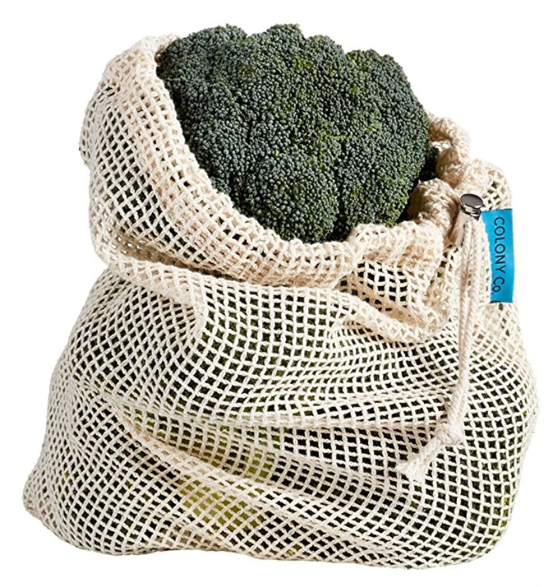 cotton mesh vegetable bags