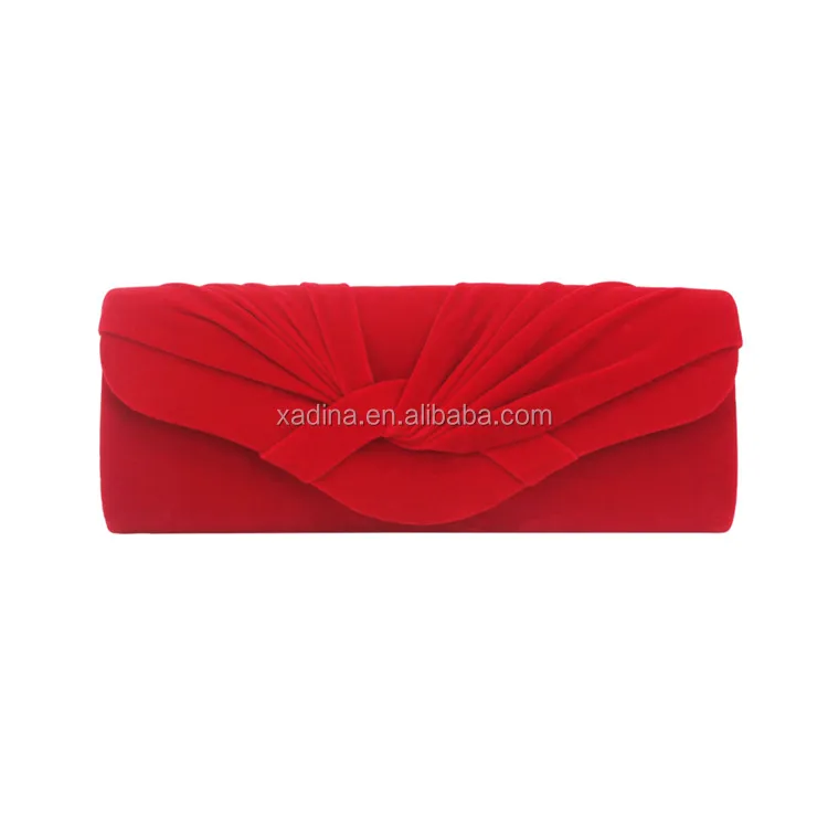 red velvet clutch