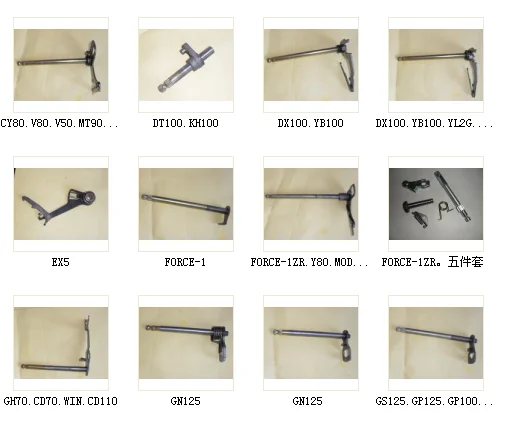 YBR125 RXZ LHF6 motorcycle starter gear shaft