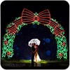 Large outdoor entrance arch designs christmas light led arch decoration