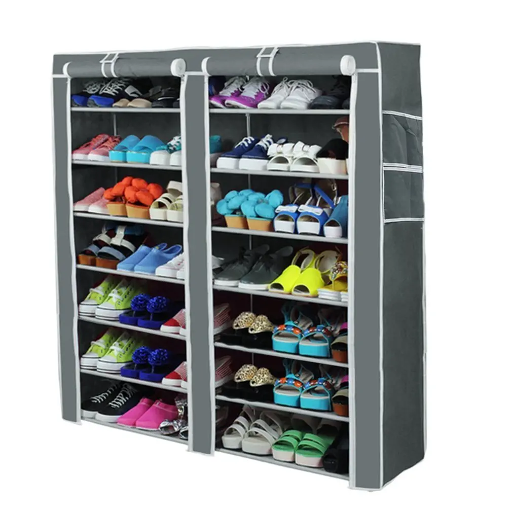 Nex Shoe Cabinet 36 Pairs Shoes Portable Shoe Storage With Non Woven Fabrics Organizer Cover Shoe