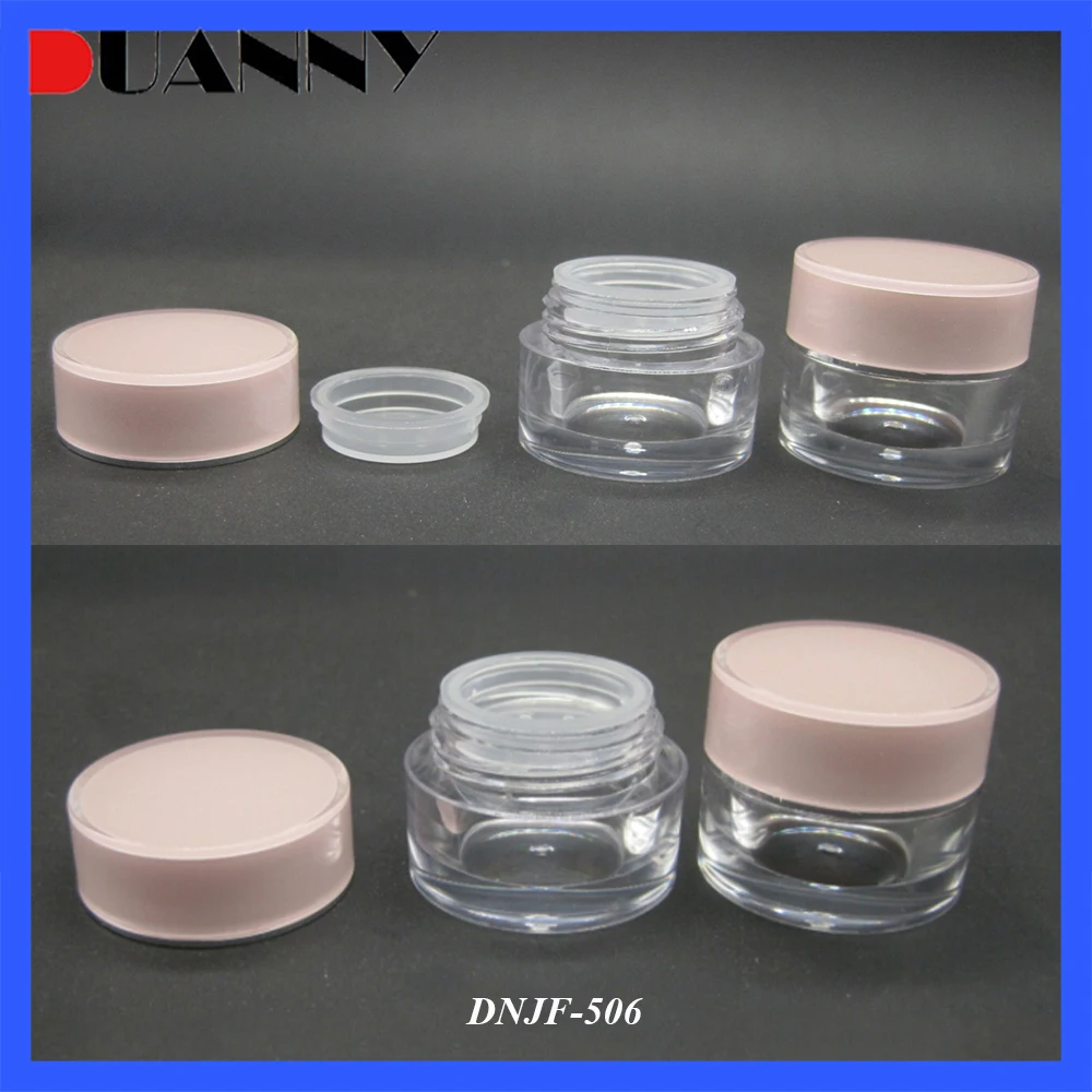 Wholesale Stock Acrylic Round Powder Jar Bulk Cosmetic Containers With Sifter,Jar Container