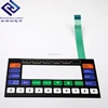 PET Embossed Button Tactile Front Panel Membrane Overlay Electronic Keyboard With Flexible Circuit