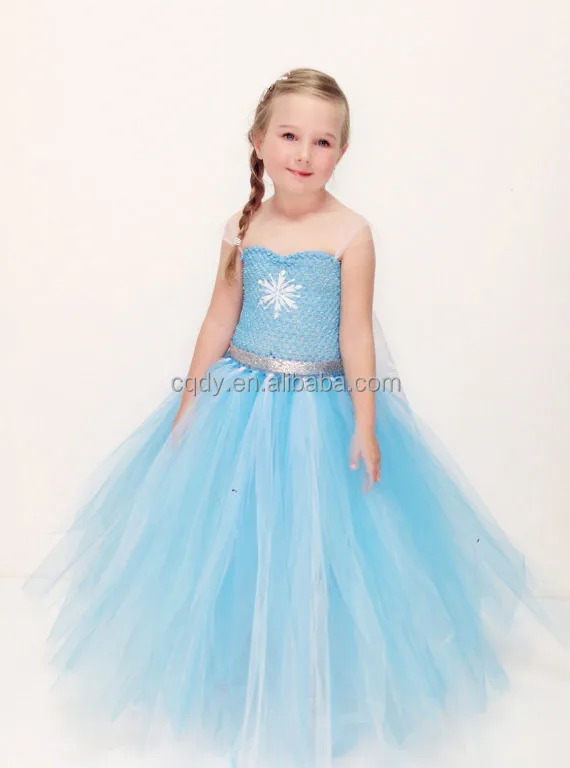 elsa flower girl dress