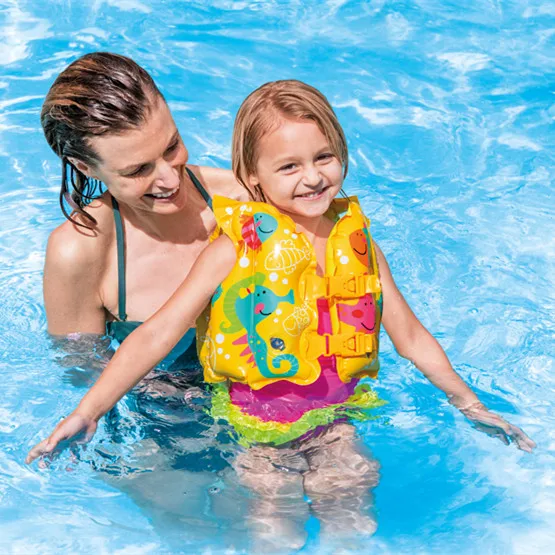 Kids Children Inflatable Swimming Pool Beach Float Training Vest Aid Jacket f10 