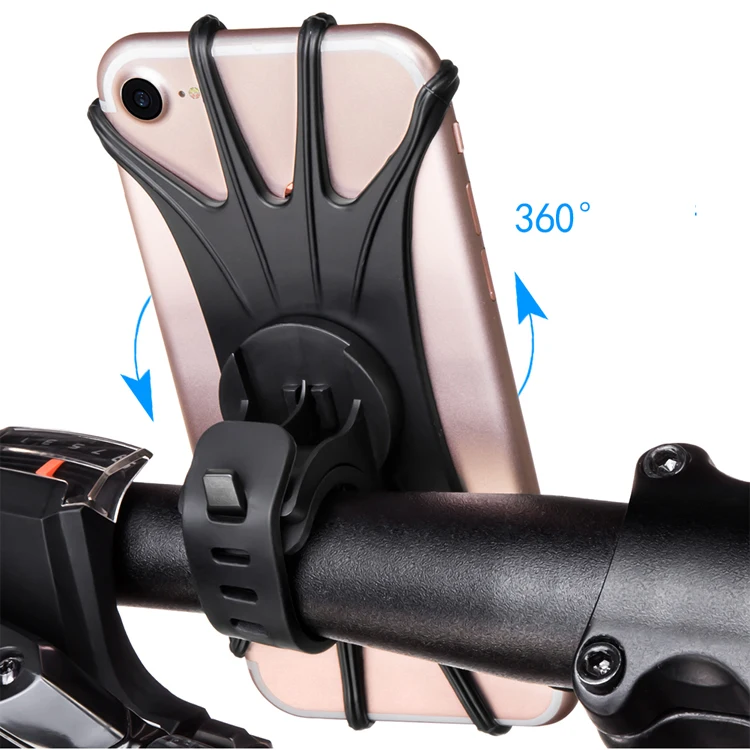 360 Degree Rotate Mountain Bike Handlebar Bike Mobile Phone Mount Holder  Bike mounts Bicycle Phone Holder For Smartphones