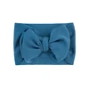 Pure color blue Headband Large Bows Headwrap Stretch Headbands Bows