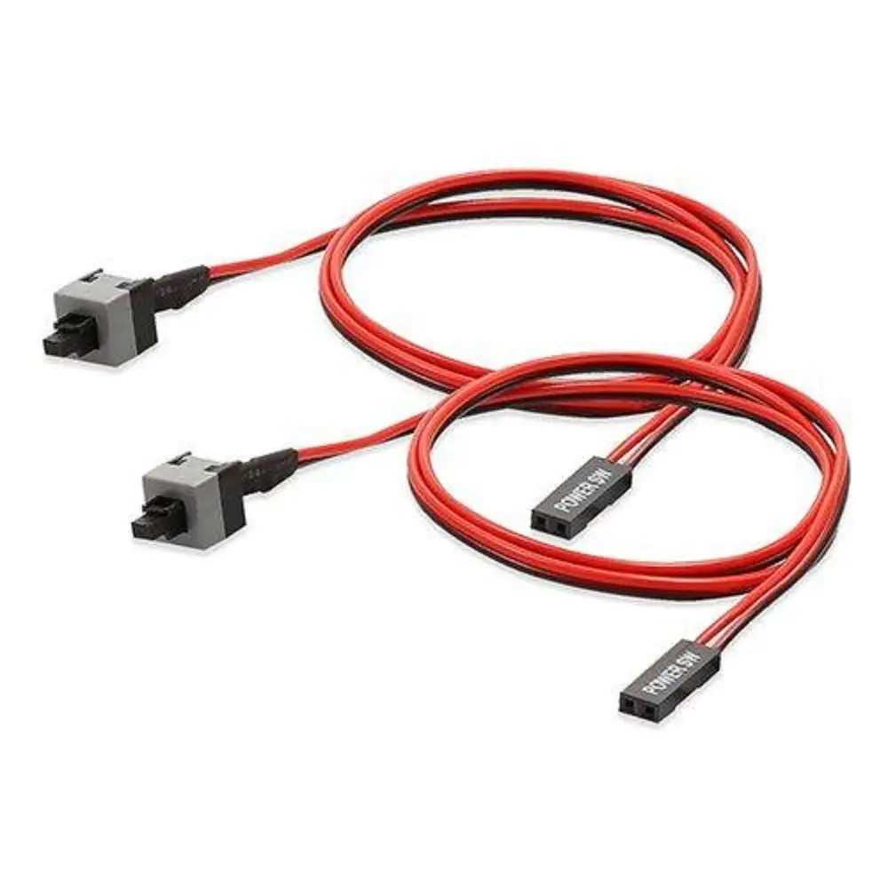 BitcoinMerch.com 2 Pack 2 Pin SW PC Power Cable on/off Push Button ATX Computer Switch Wire 45cm (2 Pack 2 Pin SW PC Power Cable on/off Push Button ATX Computer Switch Wire 45cm)