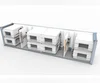 Mobile capsule beds in outdoors for mobile workers