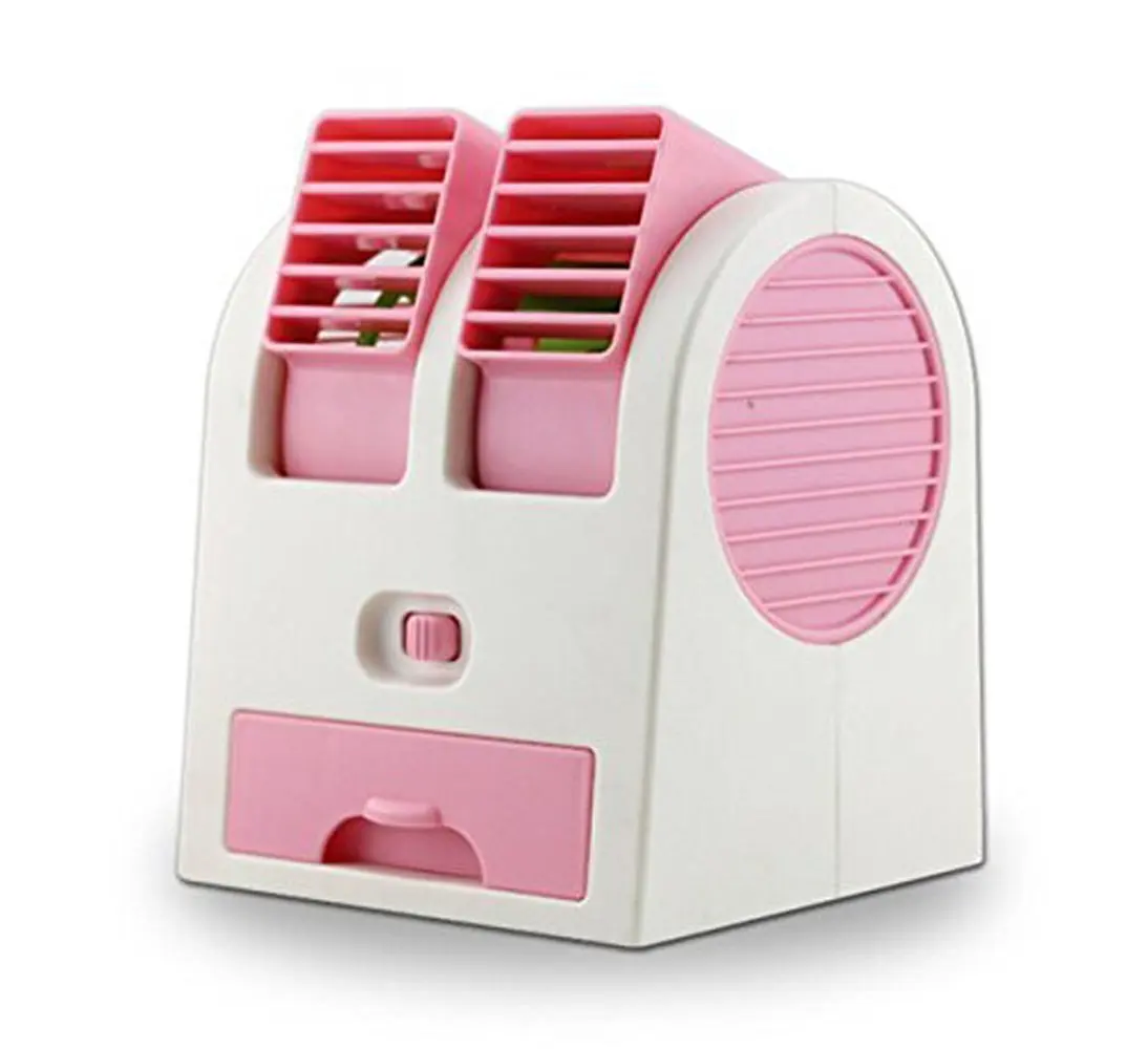 Red Highpot Mini Handheld USB Fan Portable Rechargeable Air Conditioning Cooling Cooler BE